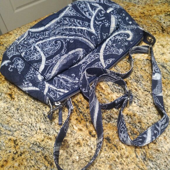Vera Bradley Iconic Signature Indio Pattern Little Crossbody Hipster Bag - Picture 9 of 16